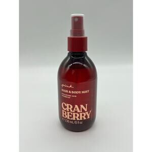 PINK Victoria's Secret Cranberry Hair & Body Mist Hyaluronic Acid 8oz Fruity